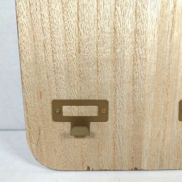 Welcome Rustic Farmhouse Decor Wooden Hanging Key Holder Organizer 6 Hooks 18" - Picture 4 of 11